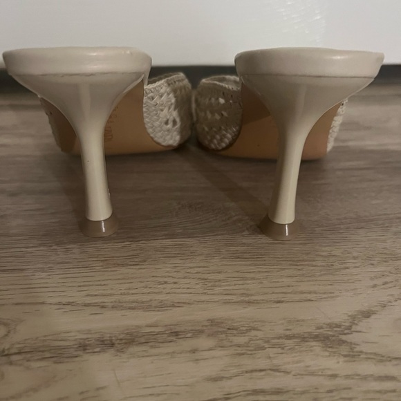 Zara Braided Neutral Mule heels - Picture 5 of 6